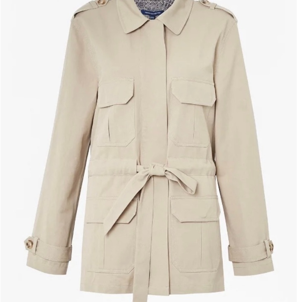 French Connection Mozart mixed Utility Jacket - Picture 3 of 11